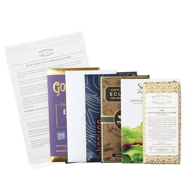Dandelion Chocolate Chocolate Bar Set and “Origin Stories” Talk